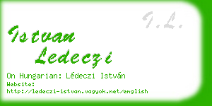 istvan ledeczi business card