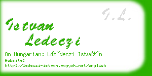 istvan ledeczi business card